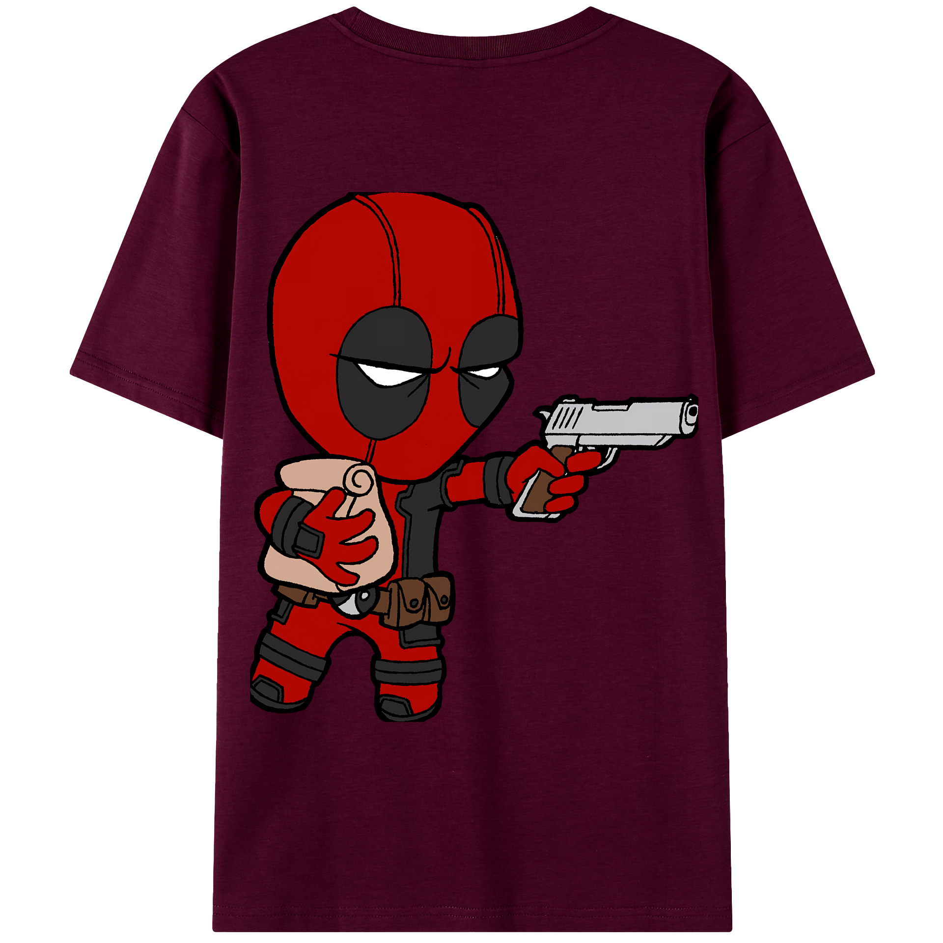 （画像用） Deadpool デッドプール レディース半袖Tシャツ(バックプリント)